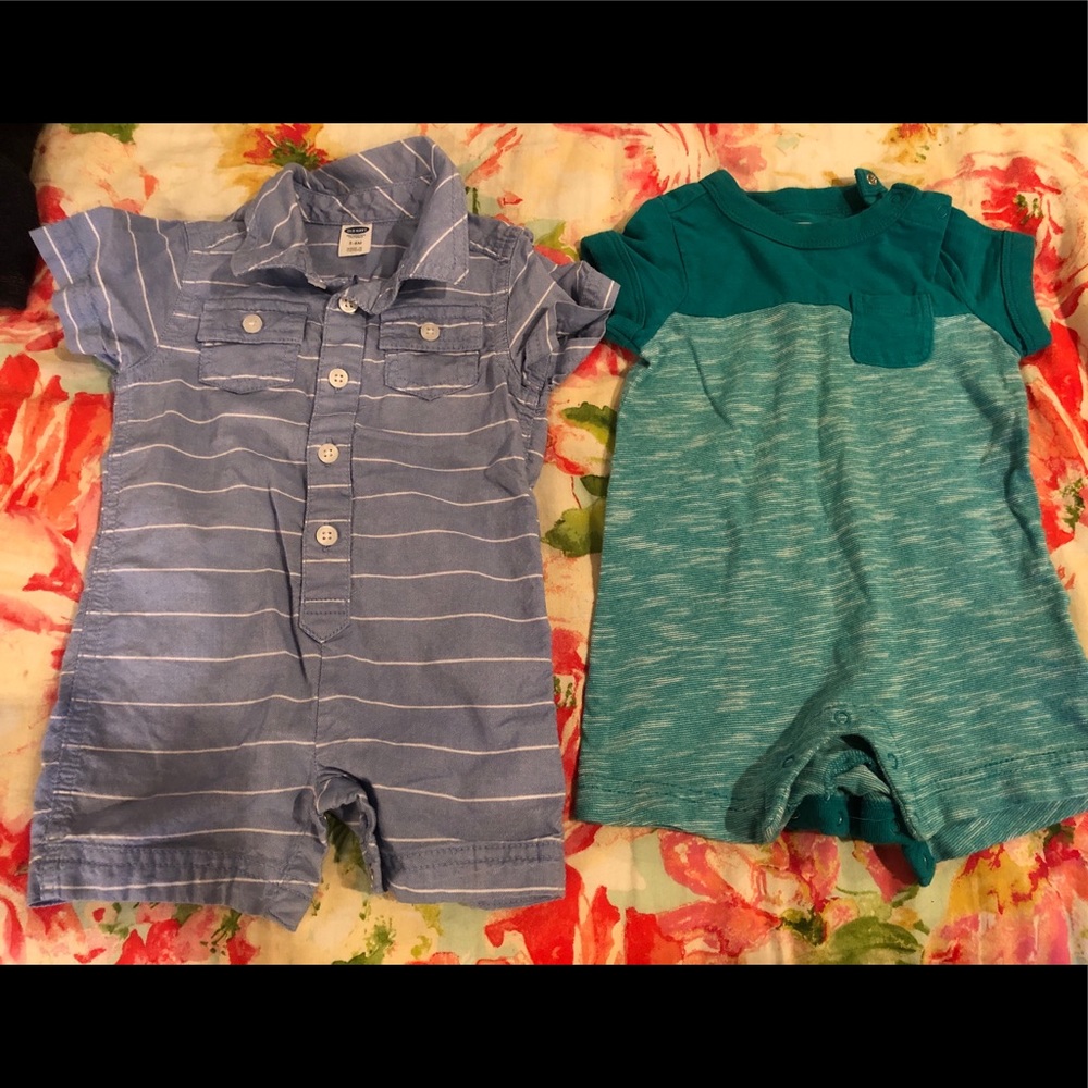 2 Boys 3-6 m summer outfits